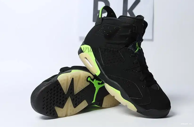READY Electric PK Green Retro Jordan SHIP MATERIALS TO GOD RETAIL 6 0523